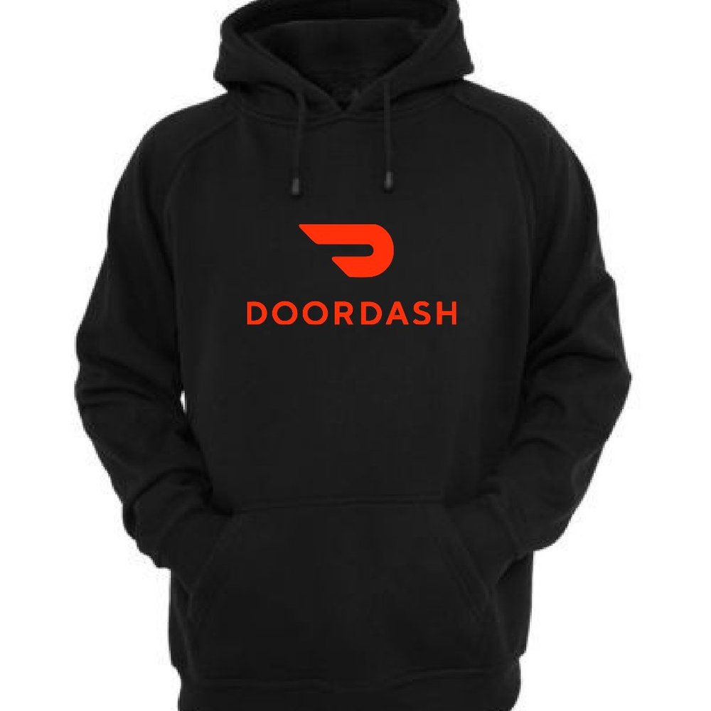 Door Dash Black Hoodie
